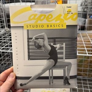 Capezio ADULT Studio Basics Footed Tights in White